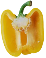 How do you cut bell peppers for ducks?
